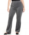 Relax in the plush comfort of Style&co. Sport's plus size velour pants.