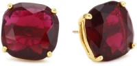Kate Spade New York Essentials Ruby Colored Small Square Studs Kate Spade New York Essentials Ruby Colored Small Square Studs
