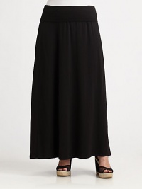 Maybe versatility is the spice of life. At least it's the spice of fashion. Thanks to its stretchy fabrication, this skirt also doubles as a dress.Fold-over waistbandAbout 39 long47% pima cotton/47% modal/6% spandexMachine washMade in USA Maybe versatility is the spice of life. At least it's the spice of fashion. Thanks to its stretchy fabrication, this skirt also doubles as a dress.Fold-over waistbandAbout 39 long47% pima cotton/47% modal/6% spandexMachine washMade in USA