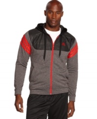 You'll be the coolest baller on the court in this adidas jacket featuring CLIMALITE technology. You'll be the coolest baller on the court in this adidas jacket featuring CLIMALITE technology.