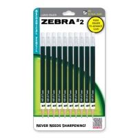 Zebra #2 Mechanical Pencil 0.7mm, Black, 10 Pack (51311) Zebra #2 Mechanical Pencil 0.7mm, Black, 10 Pack (51311)