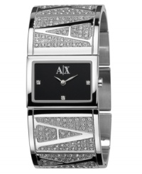 Get the glitz with this gorgeous watch by AX Armani Exchange. Get the glitz with this gorgeous watch by AX Armani Exchange.
