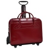 McKleinUSA WILLOWBROOK 94986 Red Detachable-Wheeled Ladies' Briefcase