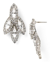 Add delicate drama to your look (day or night) with this pair of earrings from Elizabeth Cole. They're a feather like shape, finished with elegant Swarovski crystals.