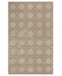 Just what you need to make your space unique. This handsome area rug features a distinctive latticework design, enhanced by textured hand-carving. Woven from plush, hand-tufted wool, the Delhi area rug offers style and softness fit for any decor. Just what you need to make your space unique. This handsome area rug features a distinctive latticework design, enhanced by textured hand-carving. Woven from plush, hand-tufted wool, the Delhi area rug offers style and softness fit for any decor.