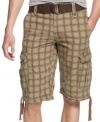 Forget the kind of cargo shorts that came in wacky prints and had so many pockets you could leave your backpack home. This year's best, like the Harris Plaid cargos from Wear First, come in easywearing neutrals with one cargo pocket per leg. Belt included.