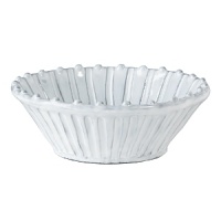 Handmade from Venetian terra marrone, or brown clay, this white cereal bowl brings a note of rustic elegance to your dining table. Handmade from Venetian terra marrone, or brown clay, this white cereal bowl brings a note of rustic elegance to your dining table.