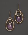 Faceted amethyst adds rich sparkle to links of 14K yellow gold. By Nancy B.