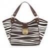 Michael Kors Charlton Tribal Zebra Large Cotton Tote