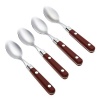 Ginkgo Le Prix Stainless Steel Demitasse Spoons, Milano Red, Set of 4