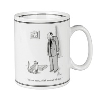 Classic cartoons from New Yorker magazine, now appearing on your table! Made of high quality porcelain in Germany. Dishwasher and microwave safe. Classic cartoons from New Yorker magazine, now appearing on your table! Made of high quality porcelain in Germany. Dishwasher and microwave safe.