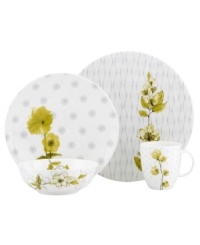 Lenox Simply Fine mixes artsy florals with an array of funky dot designs in the eclectic and dreamy Watercolors Citrus place settings. Crafted in sleek and casual bone china, each piece features a sophisticated palette of gray, white and olive for a fresh, modern statement. (Clearance) Lenox Simply Fine mixes artsy florals with an array of funky dot designs in the eclectic and dreamy Watercolors Citrus place settings. Crafted in sleek and casual bone china, each piece features a sophisticated palette of gray, white and olive for a fresh, modern statement. (Clearance)