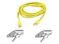 Belkin A3L791-07-YLW-S 7-Feet 10/100BT RJ45M/RJ45M CAT5E Snagless Patch Cable (Yellow)