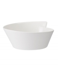 Explore new shapes for your table with the innovative New Wave rice bowl, featuring a unique, fluid silhouette crafted of premium Villeroy & Boch porcelain. Explore new shapes for your table with the innovative New Wave rice bowl, featuring a unique, fluid silhouette crafted of premium Villeroy & Boch porcelain.