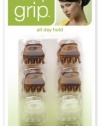 Scunci No-slip Grip Oval Top Jaw Clips, 1.5cm, 8-Count