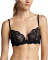 Le Mystere Women's Isabella Memory Foam Bra,Black/Natural,38C