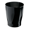 InterDesign Zia Wastebasket, Black