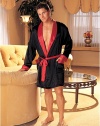 Shirley of Hollywood Silky Charmeuse Boxer Shorts 20059 (BLACK,L)