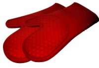 Kitchen Elements Ultra-Flex Red Silicone Kitchen Cooking Mitt, Pack of 2 Kitchen Elements Ultra-Flex Red Silicone Kitchen Cooking Mitt, Pack of 2