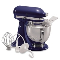 The Artisan stand mixer features 10-speed, 325 watt solid state control and 5-qt. stainless steel work bowl with handle. Includes pouring shield, flat beater, dough hook and wire whip and is every baker's must have for perfect confections everytime. (Model KSM150)This item cannot be gift wrapped. Carries manufacturer's warranty. Shown in image: Pear. The Artisan stand mixer features 10-speed, 325 watt solid state control and 5-qt. stainless steel work bowl with handle. Includes pouring shield, flat beater, dough hook and wire whip and is every baker's must have for perfect confections everytime. (Model KSM150)This item cannot be gift wrapped. Carries manufacturer's warranty. Shown in image: Pear.