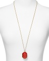 Color pop and locket with this kate spade new york necklace, which features a brighter-is-better pendant styled on a gleaming chain.