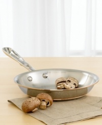 Great for scrambling up a small portion of eggs, this 8 fry pan offers superb heat conductivity and distribution. You won't get hot spots, so food cooks evenly. Stainless steel exterior layer with a band of copper for increased heat conductivity. The fry pan has a copper core surrounded by two layers of aluminum and a stainless steel cooking surface. Polished stainless steel handles stay cool during cooking and are secured with sturdy, non-corrosive rivets. Hand washing is recommended. Lifetime warranty. Great for scrambling up a small portion of eggs, this 8 fry pan offers superb heat conductivity and distribution. You won't get hot spots, so food cooks evenly. Stainless steel exterior layer with a band of copper for increased heat conductivity. The fry pan has a copper core surrounded by two layers of aluminum and a stainless steel cooking surface. Polished stainless steel handles stay cool during cooking and are secured with sturdy, non-corrosive rivets. Hand washing is recommended. Lifetime warranty.