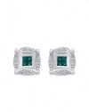 Effy Jewlery DiVersa Blue and White Diamond Earrings, .50 TCW
