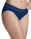 Bali One Smooth U No Lines, No Slip Bikini with Lace Waistband, 10-Sailor Blue