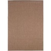 Couristan 1001/1500 Recife Saddle Stitch Cocoa/Natural Rug, 8-Feet 6-Inch Round