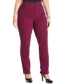 Brighten up your blues with Charter Club's plus size colored jeans, featuring a control panel for a flattering fit. (Clearance)