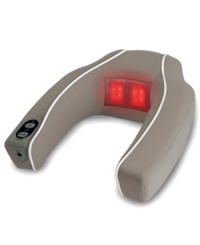 Relaxation station. Soothing relief has arrived for your shoulders and neck. Two speeds and calming heat pinpoint your tensest areas with powerful vibrations and leave you feeling good as new. Integrated controls and an ergonomic design guarantee you'll barely have to lift a finger as you slip into the comfort zone. 2-year warranty. Model NMSQ-210. Relaxation station. Soothing relief has arrived for your shoulders and neck. Two speeds and calming heat pinpoint your tensest areas with powerful vibrations and leave you feeling good as new. Integrated controls and an ergonomic design guarantee you'll barely have to lift a finger as you slip into the comfort zone. 2-year warranty. Model NMSQ-210.