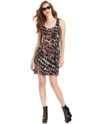 Glam meets grunge on Bar III's printed tank dress. Amplify the effect by adding accessories with elegant edge. Glam meets grunge on Bar III's printed tank dress. Amplify the effect by adding accessories with elegant edge.