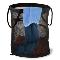 Honey-Can-Do HMP-01129 Pop-Up Mesh Spiral Hamper, Medium, Black Honey-Can-Do HMP-01129 Pop-Up Mesh Spiral Hamper, Medium, Black