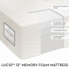 LUCID by LinenSpa 12 Memory Foam Triple-Layer Plush Viscoelastic Mattress 20-Year Warranty - Bamboo Cover, King