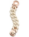 MARC BY MARC JACOBS super sizes its signature chain link bracelet. Crafted of rose gold plate with a bold turnlock closure, this piece is going to be big.
