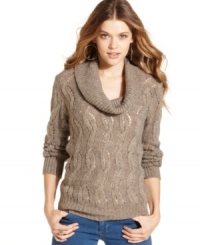 American Rag designs the beloved winter sweater with metallic threading and a classic, cable-knit design. The result: a chunky-cozy layer you'll turn to again and again this year. American Rag designs the beloved winter sweater with metallic threading and a classic, cable-knit design. The result: a chunky-cozy layer you'll turn to again and again this year.