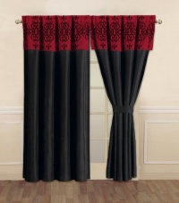 Catherine Black and Red Curtain Set Catherine Black and Red Curtain Set