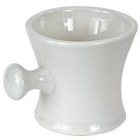 Ceramic Shaving Mug With Ball Grip Handle * Color: Off White Ceramic Shaving Mug With Ball Grip Handle * Color: Off White