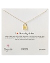 No heart on our sleeve but we do wear a little piece of Brown Bag love on our necks, with Dogeared's delicate I Heart Bloomingdales charm necklace.