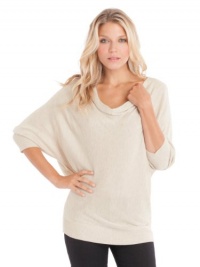 GUESS Jamie Three-Quarter Sleeve Sweater, LIGHT OATMEAL HEATHER (SMALL) GUESS Jamie Three-Quarter Sleeve Sweater, LIGHT OATMEAL HEATHER (SMALL)