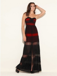 GUESS Mattea Strapless Dress, JET BLACK/ FIRECRACKER (SMALL) GUESS Mattea Strapless Dress, JET BLACK/ FIRECRACKER (SMALL)