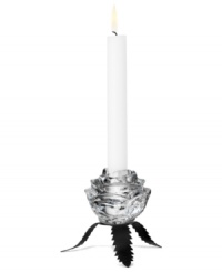 Keep the flame alive. A rose with black leaves blooms into a gorgeous candlestick, sparking new romance in any setting. Designed by Ludvig Lofgren for Kosta Boda. Keep the flame alive. A rose with black leaves blooms into a gorgeous candlestick, sparking new romance in any setting. Designed by Ludvig Lofgren for Kosta Boda.