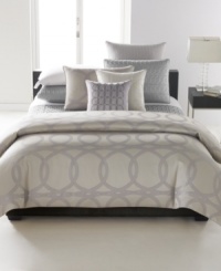 Luxe quilted details render allover sophistication in this coverlet from Hotel Collection, featuring an arabesque design in a lustrous silver hue.