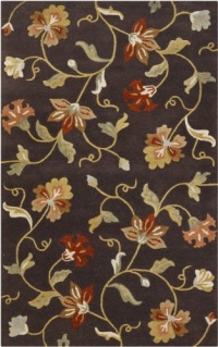 Area Rug 8x11 Rectangle Transitional Chocolate-Brown Color - Surya Studio Rug from RugPal Area Rug 8x11 Rectangle Transitional Chocolate-Brown Color - Surya Studio Rug from RugPal