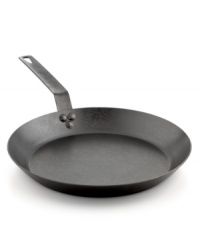 Born in the USA & born to make a difference in your kitchen. Crafted from durable carbon steel, this seasoned skillet features an easy-release oil finish that improves with use. The lightweight design works on all types of stoves, heating up quickly and evenly for impressive results with every meal. Born in the USA & born to make a difference in your kitchen. Crafted from durable carbon steel, this seasoned skillet features an easy-release oil finish that improves with use. The lightweight design works on all types of stoves, heating up quickly and evenly for impressive results with every meal.
