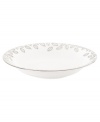 Gleaming leaves rain down on this white bone china pasta bowl, topped off with a platinum rim. From Lenox Lifestyle dinnerware, these dishes are playfully modern and naturally chic, and have an enchanting look that's fresh and perfect for every occasion. (Clearance)
