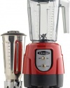 Omega BL390R 1-HP Blender, Tritan Copolyester and Stainless Steel Container Combo Pack, Red