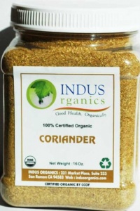 Indus Organic Coriander Seeds Powder, 1 Lb Jar, Freshly Packed Indus Organic Coriander Seeds Powder, 1 Lb Jar, Freshly Packed