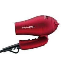 Ultimate style is bliss, anywhere you bring it! This travel hair dryer features professional tourmaline titanium heating technology for smooth, silky hair. Two speed and heat settings, a cool shot button and a folding mechanism make this hair dryer a convenient styling companion any time you're on the road. Ultimate style is bliss, anywhere you bring it! This travel hair dryer features professional tourmaline titanium heating technology for smooth, silky hair. Two speed and heat settings, a cool shot button and a folding mechanism make this hair dryer a convenient styling companion any time you're on the road.