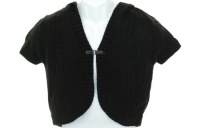 It's Our Time Hooded Short Sleeve Sweater Black L It's Our Time Hooded Short Sleeve Sweater Black L